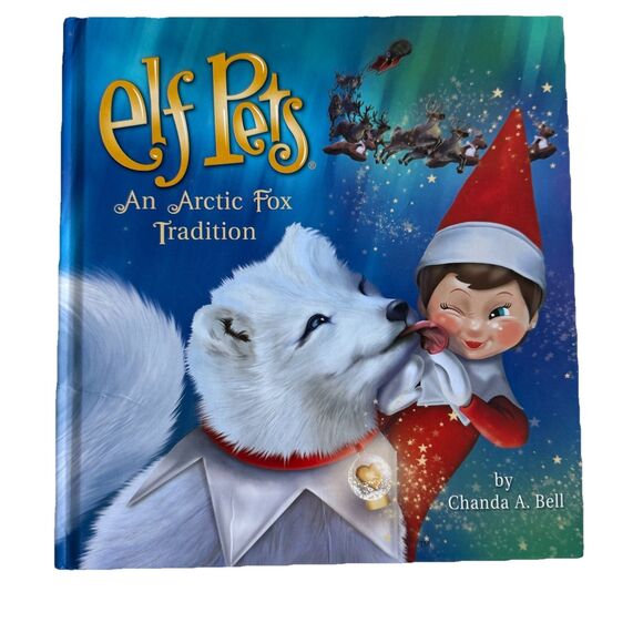 Set of 2 Elf on the Shelf Elf Pets Books Reindeer & Arctic Fox Hardcover Xmas - Picture 2 of 3